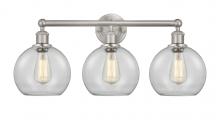 Innovations Lighting 616-3W-SN-G122-8 - Athens - 3 Light - 26 inch - Satin Nickel - Bath Vanity Light