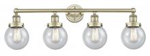 Innovations Lighting 616-4W-AB-G204-6 - Beacon - 4 Light - 33 inch - Antique Brass - Bath Vanity Light