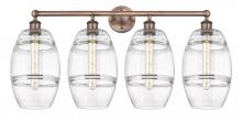 Innovations Lighting 616-4W-AC-G557-8CL - Vaz - 4 Light - 35 inch - Antique Copper - Bath Vanity Light