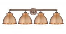 Innovations Lighting 616-4W-AC-M14-AC - Adirondack - 4 Light - 35 inch - Antique Copper - Bath Vanity Light