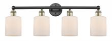 Innovations Lighting 616-4W-BAB-G111 - Cobbleskill - 4 Light - 32 inch - Black Antique Brass - Bath Vanity Light
