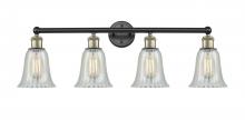  616-4W-BAB-G2811 - Hanover - 4 Light - 33 inch - Black Antique Brass - Bath Vanity Light