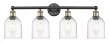 Innovations Lighting 616-4W-BAB-G558-6CL - Bella - 4 Light - 33 inch - Black Antique Brass - Bath Vanity Light