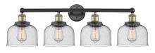 Innovations Lighting 616-4W-BAB-G74 - Bell - 4 Light - 35 inch - Black Antique Brass - Bath Vanity Light