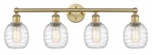 Innovations Lighting 616-4W-BB-G1013 - Belfast - 4 Light - 33 inch - Brushed Brass - Bath Vanity Light