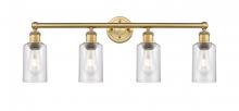 Innovations Lighting 616-4W-BB-G804 - Clymer - 4 Light - 31 inch - Brushed Brass - Bath Vanity Light