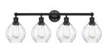 Innovations Lighting 616-4W-BK-G362 - Waverly - 4 Light - 33 inch - Matte Black - Bath Vanity Light