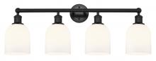 Innovations Lighting 616-4W-BK-G558-6GWH - Bella - 4 Light - 33 inch - Matte Black - Bath Vanity Light