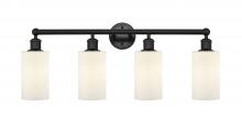 Innovations Lighting 616-4W-BK-G801 - Clymer - 4 Light - 31 inch - Matte Black - Bath Vanity Light