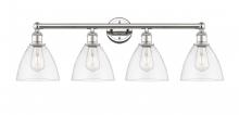 Innovations Lighting 616-4W-PN-GBD-752 - Bristol - 4 Light - 35 inch - Polished Nickel - Bath Vanity Light