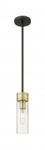  617-1S-BAB-G617-8SDY - Boreas - 1 Light - 3 inch - Black Antique Brass - Stem Hung - Mini Pendant