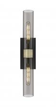  617-2W-BAB-G617-11SM - Boreas - 2 Light - 24 inch - Black Antique Brass - Bath Vanity Light