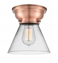 Innovations Lighting 623-1F-AC-G42 - Cone - 1 Light - 8 inch - Antique Copper - Flush Mount