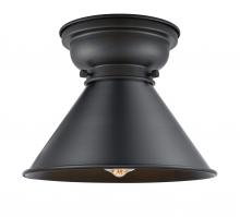 Innovations Lighting 623-1F-BK-M10-BK - Briarcliff - 1 Light - 10 inch - Matte Black - Flush Mount