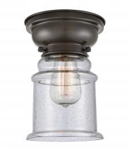 Innovations Lighting 623-1F-OB-G184 - Canton - 1 Light - 6 inch - Oil Rubbed Bronze - Flush Mount