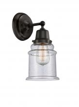 Innovations Lighting 623-1W-BK-G184 - Canton - 1 Light - 6 inch - Matte Black - Sconce