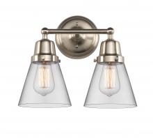 Innovations Lighting 623-2W-SN-G62 - Cone - 2 Light - 14 inch - Brushed Satin Nickel - Bath Vanity Light