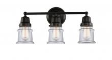 Innovations Lighting 623-3W-BK-G182S - Canton - 3 Light - 21 inch - Matte Black - Bath Vanity Light