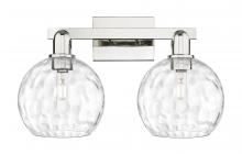 Innovations Lighting 716-2W-PN-G1215-8 - Athens Water Glass - 2 Light - 19 inch - Polished Nickel - Bath Vanity Light