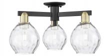 Innovations Lighting 716-3F-BAB-G362 - Waverly - 3 Light - 24 inch - Black Antique Brass - Semi-Flush Mount