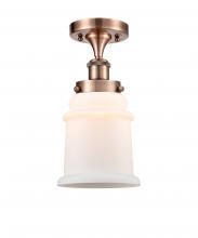 Innovations Lighting 916-1C-AC-G181 - Canton - 1 Light - 6 inch - Antique Copper - Semi-Flush Mount