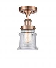 Innovations Lighting 916-1C-AC-G184S - Canton - 1 Light - 6 inch - Antique Copper - Semi-Flush Mount