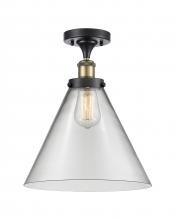 Innovations Lighting 916-1C-BAB-G42-L - Cone - 1 Light - 12 inch - Black Antique Brass - Semi-Flush Mount