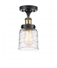 Innovations Lighting 916-1C-BAB-G513 - Bell - 1 Light - 5 inch - Black Antique Brass - Semi-Flush Mount