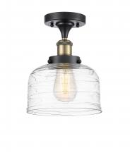 Innovations Lighting 916-1C-BAB-G713 - Bell - 1 Light - 8 inch - Black Antique Brass - Semi-Flush Mount