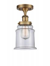 Innovations Lighting 916-1C-BB-G182 - Canton - 1 Light - 6 inch - Brushed Brass - Semi-Flush Mount