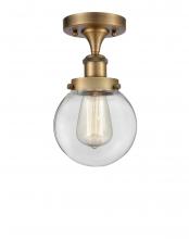 Innovations Lighting 916-1C-BB-G202-6 - Beacon - 1 Light - 6 inch - Brushed Brass - Semi-Flush Mount