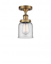 Innovations Lighting 916-1C-BB-G52 - Bell - 1 Light - 5 inch - Brushed Brass - Semi-Flush Mount
