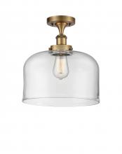 Innovations Lighting 916-1C-BB-G72-L-LED - Bell - 1 Light - 12 inch - Brushed Brass - Semi-Flush Mount