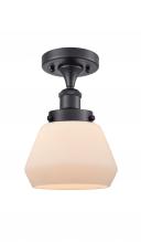 Innovations Lighting 916-1C-BK-G171 - Fulton - 1 Light - 6 inch - Matte Black - Semi-Flush Mount