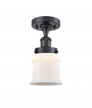 Innovations Lighting 916-1C-BK-G181S - Canton - 1 Light - 6 inch - Matte Black - Semi-Flush Mount