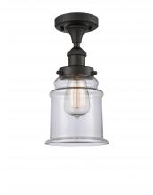 Innovations Lighting 916-1C-OB-G182 - Canton - 1 Light - 6 inch - Oil Rubbed Bronze - Semi-Flush Mount