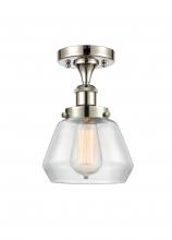 Innovations Lighting 916-1C-PN-G172 - Fulton - 1 Light - 6 inch - Polished Nickel - Semi-Flush Mount