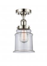 Innovations Lighting 916-1C-PN-G182 - Canton - 1 Light - 6 inch - Polished Nickel - Semi-Flush Mount