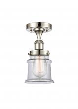 Innovations Lighting 916-1C-PN-G182S - Canton - 1 Light - 6 inch - Polished Nickel - Semi-Flush Mount