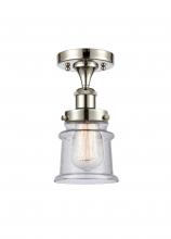 Innovations Lighting 916-1C-PN-G184S - Canton - 1 Light - 6 inch - Polished Nickel - Semi-Flush Mount