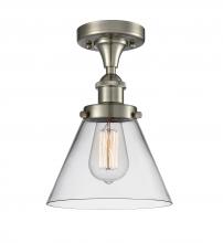 Innovations Lighting 916-1C-SN-G42 - Cone - 1 Light - 8 inch - Brushed Satin Nickel - Semi-Flush Mount