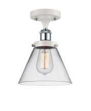 Innovations Lighting 916-1C-WPC-G42 - Cone - 1 Light - 8 inch - White Polished Chrome - Semi-Flush Mount