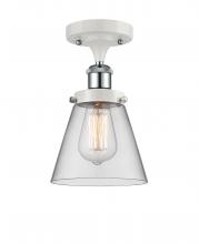 Innovations Lighting 916-1C-WPC-G62 - Cone - 1 Light - 6 inch - White Polished Chrome - Semi-Flush Mount