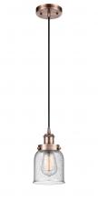 Innovations Lighting 916-1P-AC-G54 - Bell - 1 Light - 5 inch - Antique Copper - Cord hung - Mini Pendant
