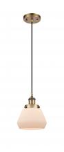 Innovations Lighting 916-1P-BB-G171 - Fulton - 1 Light - 6 inch - Brushed Brass - Cord hung - Mini Pendant