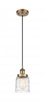 Innovations Lighting 916-1P-BB-G513 - Bell - 1 Light - 5 inch - Brushed Brass - Cord hung - Mini Pendant
