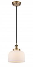 Innovations Lighting 916-1P-BB-G71 - Bell - 1 Light - 8 inch - Brushed Brass - Cord hung - Mini Pendant