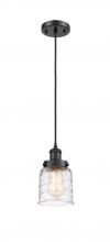Innovations Lighting 916-1P-BK-G513 - Bell - 1 Light - 5 inch - Matte Black - Cord hung - Mini Pendant
