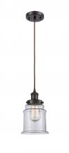 Innovations Lighting 916-1P-OB-G182 - Canton - 1 Light - 6 inch - Oil Rubbed Bronze - Cord hung - Mini Pendant