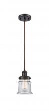 Innovations Lighting 916-1P-OB-G182S - Canton - 1 Light - 6 inch - Oil Rubbed Bronze - Cord hung - Mini Pendant